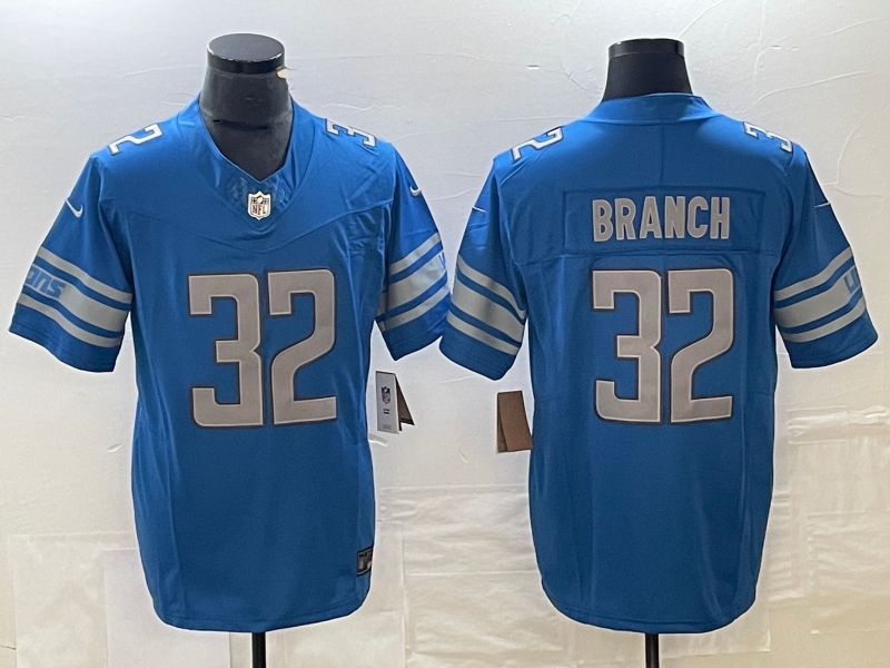 Men Detroit Lions #32 Branch Blue Nike Vapor F.U.S.E. Limited NFL Jersey
